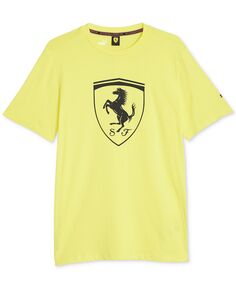 Мужская футболка с графическим логотипом Ferrari Race Big Shield Puma