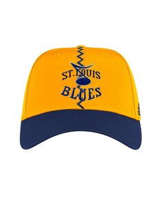 Мужская желтая приталенная шляпа St. Louis Blues Reverse Retro 2.0 adidas