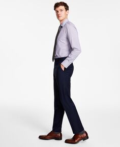 Мужские брюки современного кроя TH Flex из эластичной клетчатой ​​смеси шерсти Tommy Hilfiger
