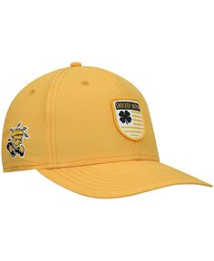 Мужская желтая кепка Wichita State Shockers Nation Shield Snapback Black Clover