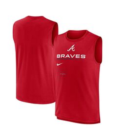 Мужская красная майка Atlanta Braves Exceed Performance Nike