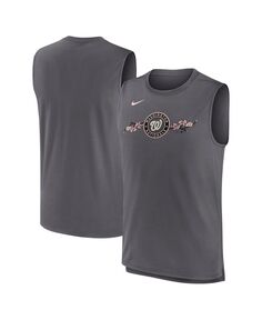 Мужская серая майка Washington Nationals City Connect Muscle Tank Nike