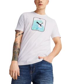 Мужская футболка с короткими рукавами и логотипом Wave Puma
