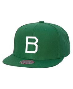 Мужская зеленая бейсболка Brooklyn Dodgers Cooperstown Collection Evergreen Snapback Mitchell &amp; Ness