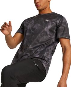 Мужская футболка для бега с абстрактным рисунком и влагоотводящей влагоотводящей футболкой для бега Puma