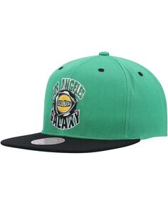 Мужская зеленая кепка LA Galaxy Breakthrough Snapback Mitchell &amp; Ness