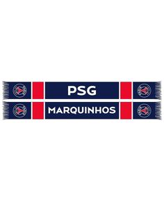 Мужской и женский вязаный шарф Marquinhos темно-красного цвета Paris Saint-Germain Player HD Ruffneck Scarves