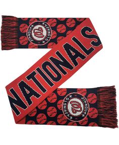Мужской и женский двусторонний тематический шарф Washington Nationals FOCO