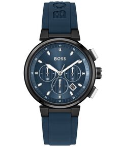 Мужские часы One Blue на силиконовом ремешке, 44 мм BOSS