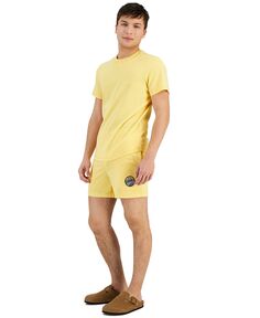 Мужская однотонная пижамная футболка с выгоранием Sun + Stone