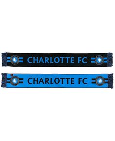 Мужской и женский шарф Charlotte FC Original черного и синего цвета Ruffneck Scarves