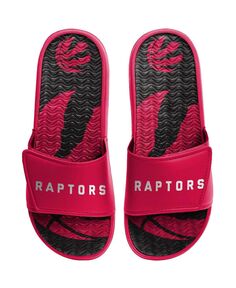 Мужские красные гелевые шлепанцы Toronto Raptors Wordmark FOCO