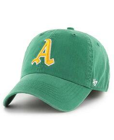 Мужская зеленая приталенная шляпа Oakland Athletics Cooperstown Collection Franchise &apos;47 Brand