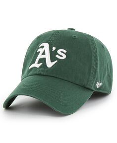 Мужская зеленая приталенная шляпа с логотипом Oakland Athletics Franchise &apos;47 Brand