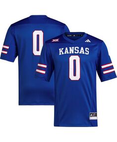 Мужская футбольная майка #0 Royal Kansas Jayhawks Premier adidas