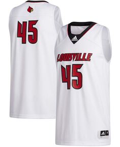 Мужская белая майка #45 Louisville Cardinals Swingman adidas