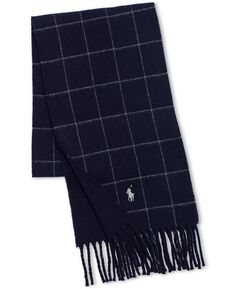 Мужской двусторонний шарф с оконным стеклом Polo Ralph Lauren
