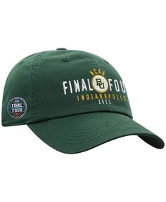 Мужская зеленая регулируемая шляпа Baylor Bears 2021 NCAA для мужского баскетбольного турнира March Madness Final Four Bound Crew Top of the World