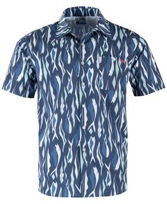 Мужская рубашка с короткими рукавами и пуговицами Call For Kelp Salt Life