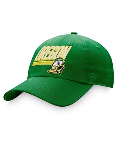 Мужская зеленая регулируемая шляпа Oregon Ducks Slice Top of the World