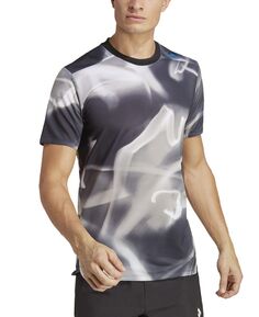 Мужская футболка для тренировок HEAT.RDY со сплошным принтом HIIT adidas