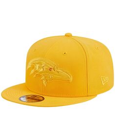 Мужская золотистая бейсболка Baltimore Ravens Color Pack 9FIFTY Snapback New Era