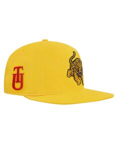 Мужская золотая шляпа-талисман Tuskegee Golden Tigers Evergreen Snapback Pro Standard