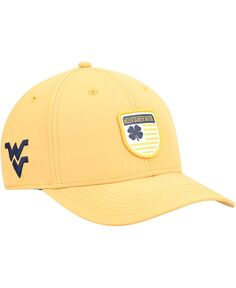 Мужская золотистая бейсболка West Virginia Mountaineers Nation Shield Snapback Black Clover