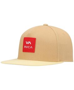Мужская золотистая квадратная шляпа Snapback RVCA