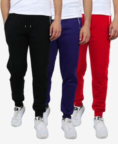 Мужские классические спортивные брюки для бега из плотного флиса с карманами на молнии, 3 шт. Galaxy By Harvic