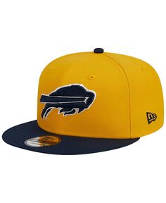 Мужская золотисто-темно-синяя шляпа Buffalo Bills 2-Tone Colour Pack 9FIFTY Snapback Hat New Era
