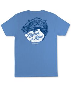 Мужская футболка с короткими рукавами и катушкой для рыболовных снастей Columbia
