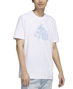 Мужская футболка с короткими рукавами и круглым вырезом с рисунком Food Truck adidas