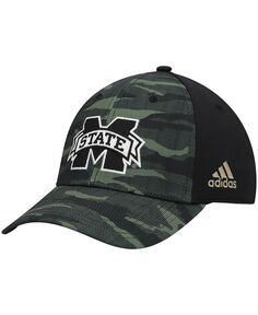 Мужская камуфляжная гибкая шляпа Primegreen в стиле милитари Mississippi State Bulldogs adidas