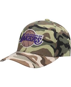 Мужская камуфляжная бейсболка Los Angeles Lakers Woodland Desert Snapback Mitchell &amp; Ness