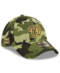 Мужская камуфляжная гибкая кепка Washington Nationals 2022, День вооруженных сил 39THIRTY New Era