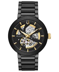 Мужские часы Futuro с черным браслетом из нержавеющей стали, 42 мм Bulova