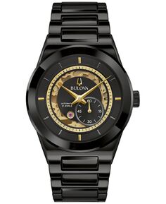 Мужские автоматические часы Millennia с черным керамическим браслетом, 41 мм Bulova