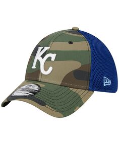 Мужская камуфляжная кепка Kansas City Royals Team Neo 39THIRTY Flex Hat New Era