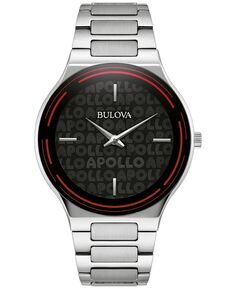 Мужские часы-браслет из нержавеющей стали Apollo, 43 мм, специальный выпуск Bulova