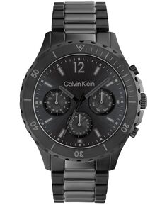 Часы с черным браслетом из нержавеющей стали 44 мм Calvin Klein