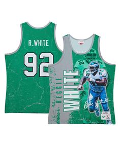 Мужская майка Reggie White Kelly Green Philadelphia Eagles 1992 Player Burst Mitchell &amp; Ness