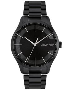 Черные часы-браслет из нержавеющей стали 40 мм Calvin Klein