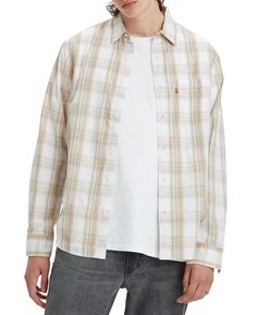 Мужская классическая рубашка обычного кроя с длинным рукавом с 1 карманом Levi&apos;s Levis