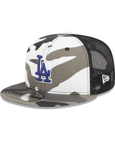 Мужская камуфляжная кепка Snapback Los Angeles Dodgers Urban Camo Trucker 9FIFTY New Era