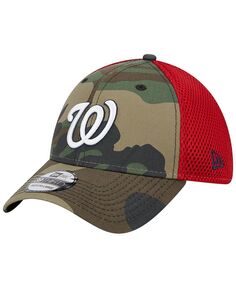 Мужская камуфляжная кепка Washington Nationals Team Neo 39THIRTY Flex Hat New Era