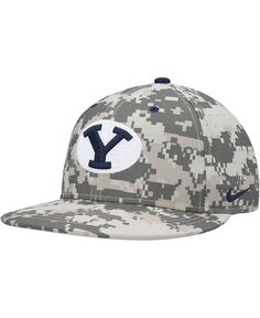 Мужская камуфляжная приталенная бейсболка BYU Cougars Aero True Baseball Performance Nike