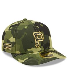 Мужская камуфляжная низкопрофильная кепка Pittsburgh Pirates ко Дню вооруженных сил 2022 года 59FIFTY New Era