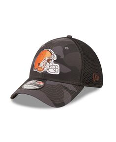 Мужская камуфляжная черная кепка Cleveland Browns Logo Neo 39THIRTY Flex Hat New Era