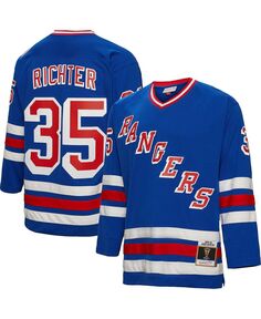 Мужская синяя майка Майка Рихтера Нью-Йорк Рейнджерс 1993 Blue Line Player Mitchell &amp; Ness